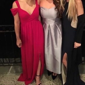 Lulus Red Drop Sleeve formal dress